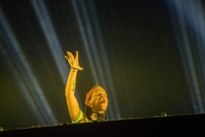 El DJ suec Avicii, en una imatge d’arxiu d’una sessió musical celebrada a Budapest.