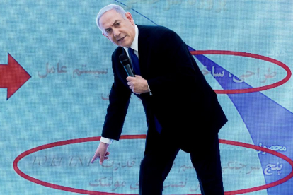 El primer ministro israelí, Benjamin Netanyahu, reveló el presunto incumplimiento nuclear de Irán.