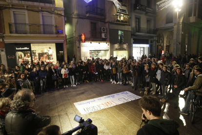 Imatge d’arxiu d’una protesta contra l’assetjament a Lleida.