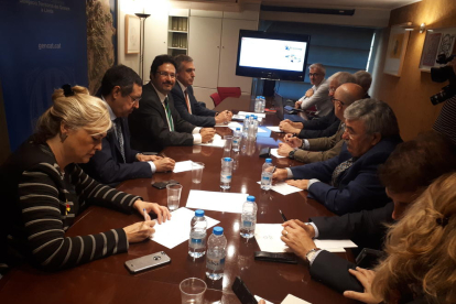 La reunión de la Mesa estratégica del aeropuerto Lleida-Alguaire.