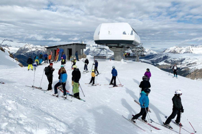L’estació de Boí Taüll va rebre ahir diumenge uns 1.200 esquiadors, més els 1.300 de dissabte.