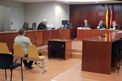Vista del judici celebrat al ‘fals amic’ a l’Audiència de Lleida, el maig del 2017.