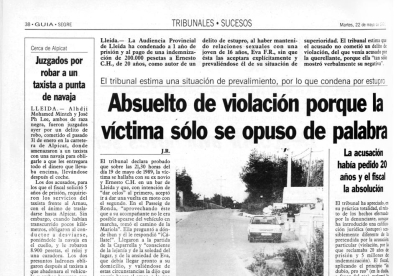 En mayo de 1990 la Audiencia Provincial de Lleida hizo correr ríos de tinta.