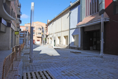 La calle Ciutat de Lleida de Mollerussa. 