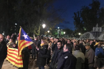 Centenars de persones es concentren a Lleida contra la demanda de penes de la fiscalia