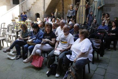 Una veintena de autores participaron ayer en la jornada central del festival El Segre de Negre en Lleida.