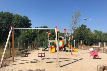 El parque infantil del Camp del Molí, en Solsona. 