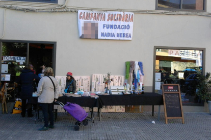 Campaña solidaria a favor de Nadia organizada en Organyà en noviembre de 2015. 