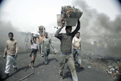 L’abocador d’Agbogbloshie a Ghana és un dels llocs més contaminats del món.