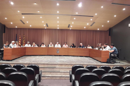 Imagen del pleno de Balaguer que se celebró el martes.