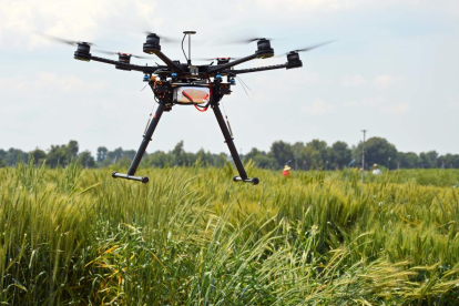 Imagen de un dron utilizado en la investigación.
