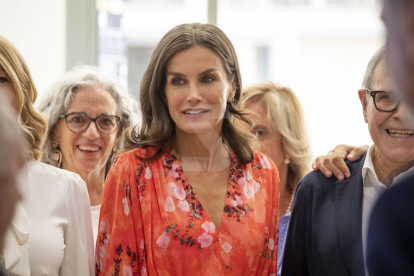 La reina Letizia en su última visita a Lleida.