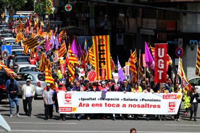 Los sindicatos reclamaron el pasado 1 de mayo la recuperación de derechos y empleos y salarios dignos.