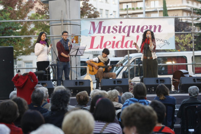 Un concierto del festival el año pasado en la plaza Ricard Viñes.