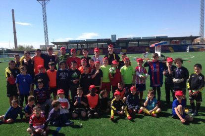 Colaboración entre el CF Balaguer y Cáritas en las Estades del club