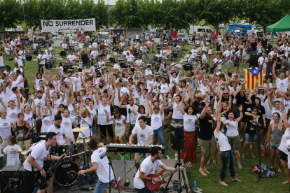 Participants l’any passat a la primera edició del No Surrender Festival a Vilanova de Bellpuig.