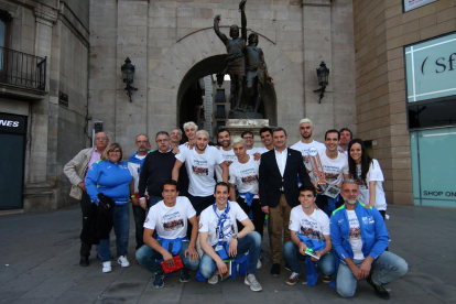 Jugadors, tècnics i directius de l’ICG Lleida Llista van rebre dijous passat l’homenatge de la ciutat per una gesta històrica.