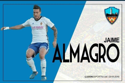 El Lleida incorpora a Jaime Almagro en calidad de cedido