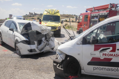 Accidente en l'N-II en que ha muerto la conductora del turismo