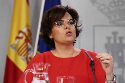 La vicepresidenta del Govern, Soraya Sáenz de Santamaría