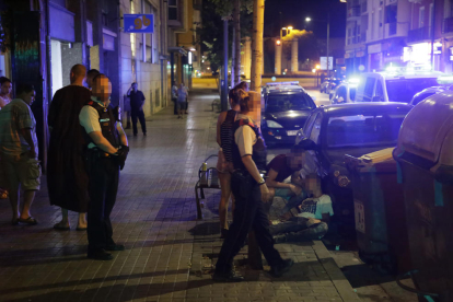 Un moment de l’incident registrat diumenge a la nit a Alcalde Porqueres.