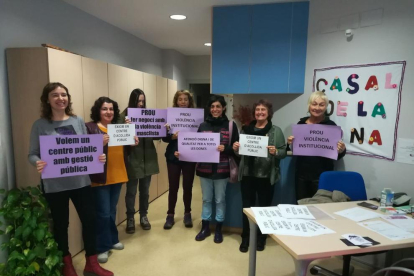 Protesta de Dones Lleida el pasado 23 de noviembre. 