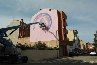 Con cinco murales, cuatro de ellos en el barrio de la Bordeta