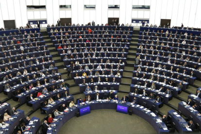 Vista general de l’hemicicle abans d’una sessió plenària al Parlament Europeu a Brussel·les.