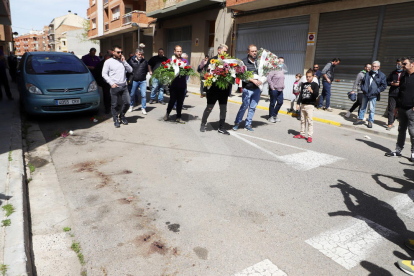 Marxa lenta dels taxistes de Lleida en record del seu company assassinat