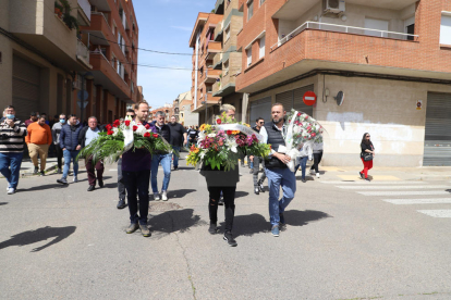 Marxa lenta dels taxistes de Lleida en record del seu company assassinat