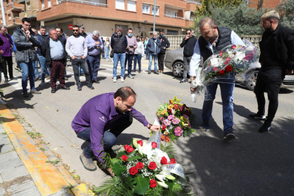 Marxa lenta dels taxistes de Lleida en record del seu company assassinat