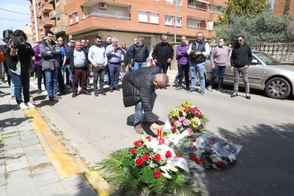 Marxa lenta dels taxistes de Lleida en record del seu company assassinat