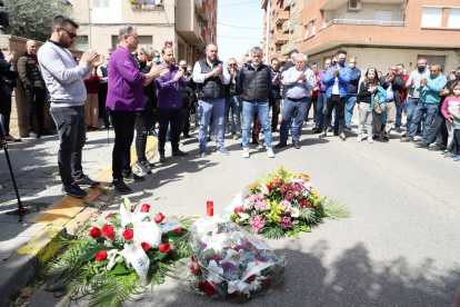 Marxa lenta dels taxistes de Lleida en record del seu company assassinat