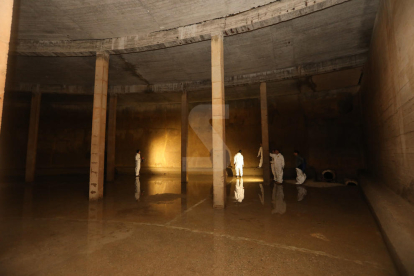 Emergeix la Lleida subterrània: El dipòsit d'aigua amagat sota de la Seu Vella serà visitable