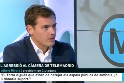 VÍDEO. Topada entre Albert Rivera i Lídia Heredia en TV3
