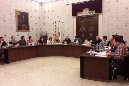 Imagen del pleno celebrado anoche en La Seu d’Urgell.