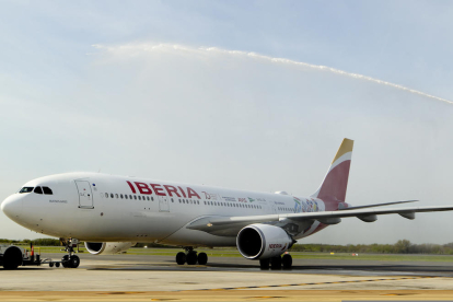 Un avió d'Iberia,.