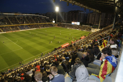 El Camp d’Esports se llenó en la final de la Copa Catalunya de 2013 entre Barça y Espanyol.