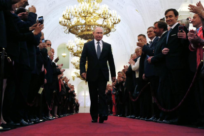 Vladímir Putin tomó ayer posesión de su cuarto mandato al frente de la jefatura del Kremlin.