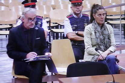 Fernando Blanco y Margarita Garau, en el juicio en la Audiencia. 