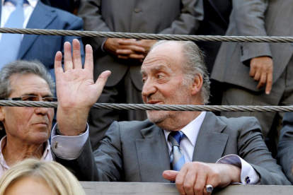 Juan Carlos I, en una corrida de toros en Madrid en 2011.