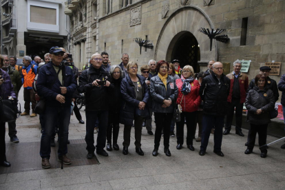 Mobilització dilluns passat a Lleida per exigir unes pensions públiques dignes.