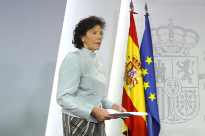 La portaveu del Govern, Isabel Celaá.