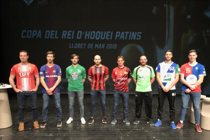 Els vuit equips classificats van tenir un representant en el sorteig celebrat ahir a Lloret.