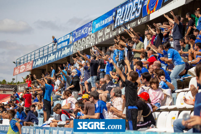 Imatges del partit entre el Lleida Esportiu i el Peña Deportiva, de 2a RFEF