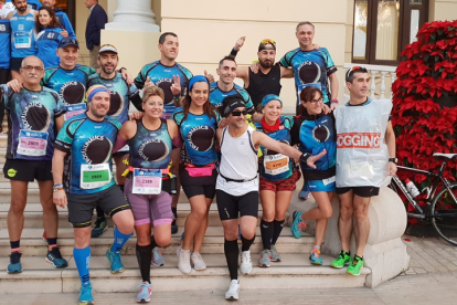 Los Trotallunàtics, en la Maratón de Málaga