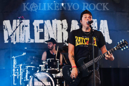 Uno de los conciertos que tuvieron lugar ayer en Juneda en el marco de Kalikenyo Rock. 