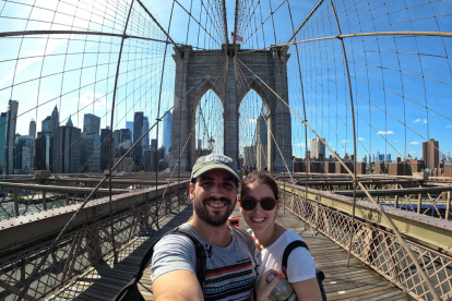 Creuant per primera vegada el pont de Brooklyn!