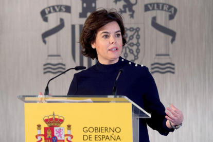 La exvicepresidenta del Gobierno Sáenz de Santamaría.