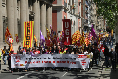 Els sindicats van exigir ocupació de qualitat el passat 1 de Maig.